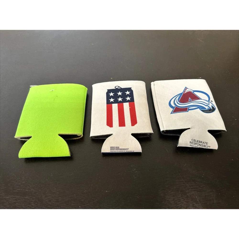 MILLER LITE, COORS LIGHT AVALANCHE, FISH MEXICO BEER CAN COOZIE COOLIE KOOZIE